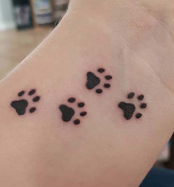 Bear Paw Print Tattoo