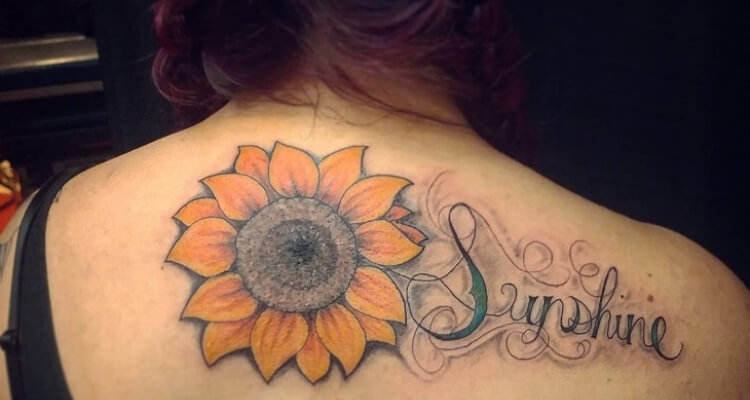 Beautiful Sunflower Tattoo Designs