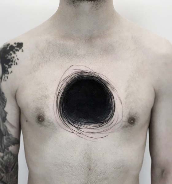 Black Hole Cosmos Tattoo Designs