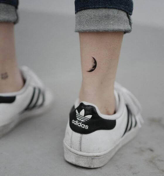 Black Moon Tattoo Design
