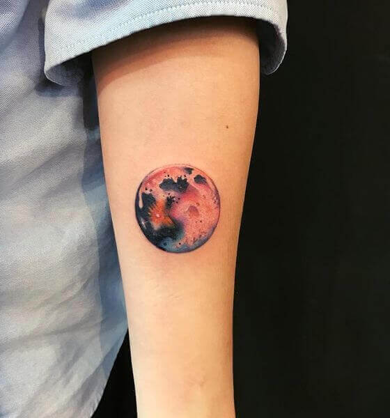 Blood Moon Tattoo Design