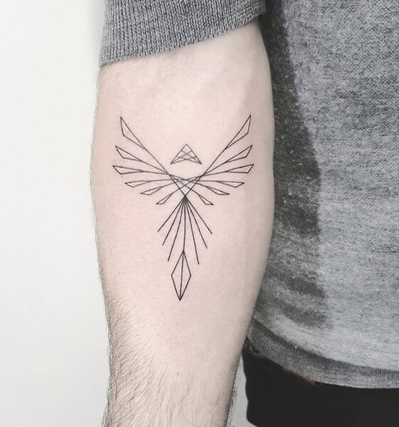 Cool Phoenix Tattoo Design