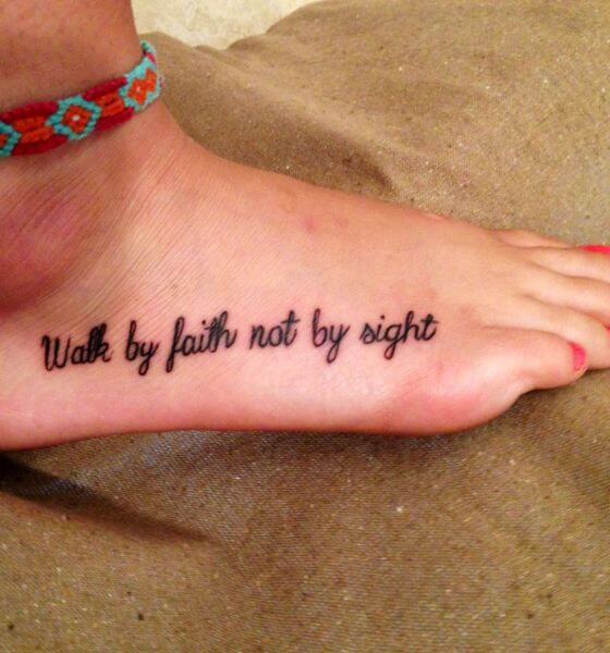 Faith Quote Tattoo Ideas for Women