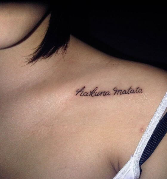 Hakuna Matata Quote Tattoo