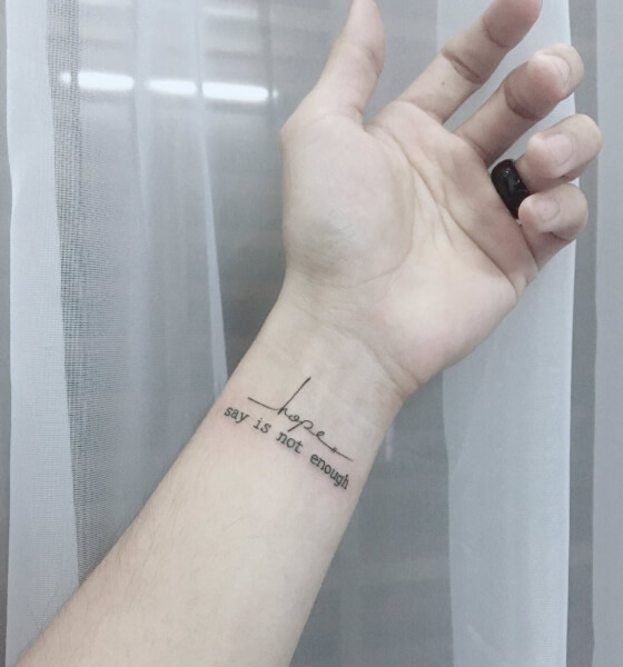 Hope quote tattoo ideas