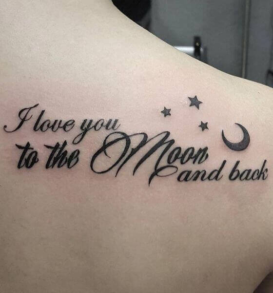 I Love You to the Moon and Back Tattoo