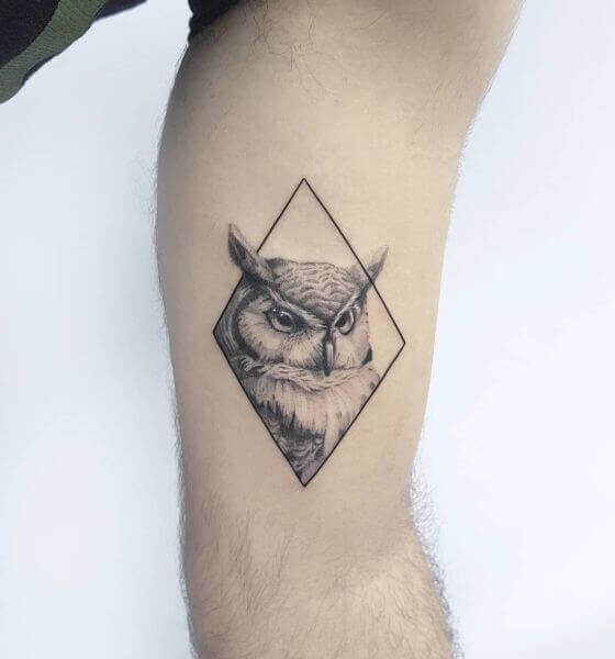 Top owl tattoo design