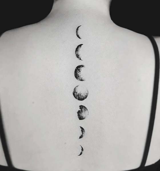 Phases of the Moon Tattoo