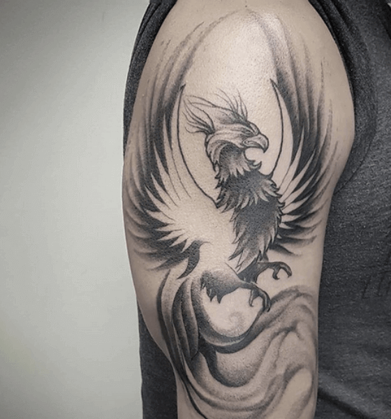 Phoenix Tattoo Idea for Men