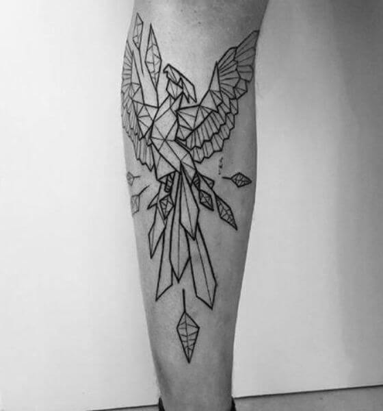 Phoenix Tattoo Ideas on Leg