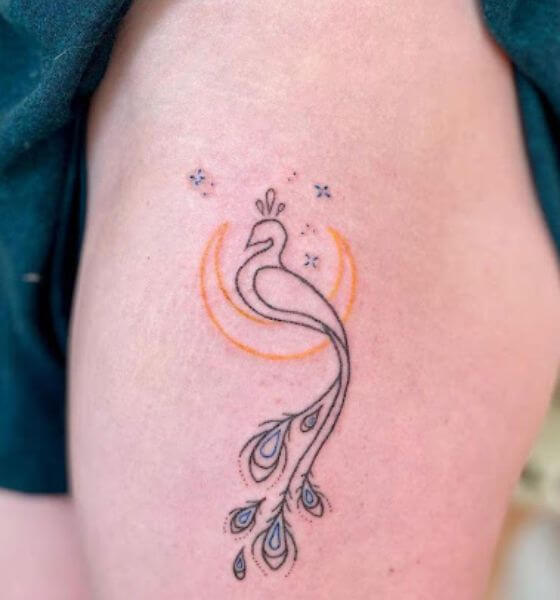 Pretty Peacock Tattoo Ideas for Women