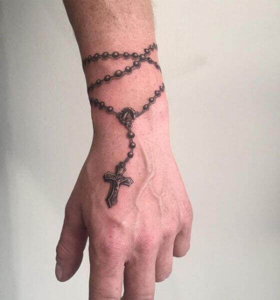 Rosary Beads Faith Tattoo Design