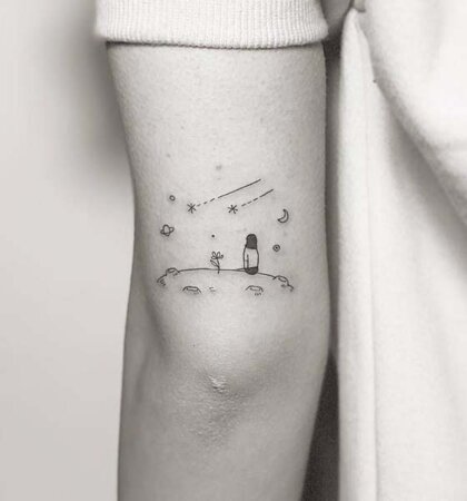 35 Colorful Space Tattoo Ideas | Universe Tattoo Designs 2024