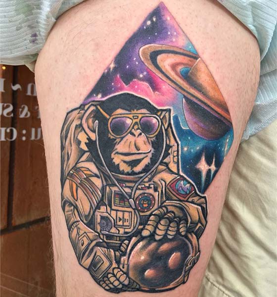 Space tattoo ideas for men and women