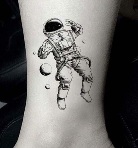 Space tattoo ideas for men