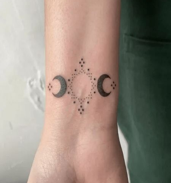 Triple Moon Tattoo