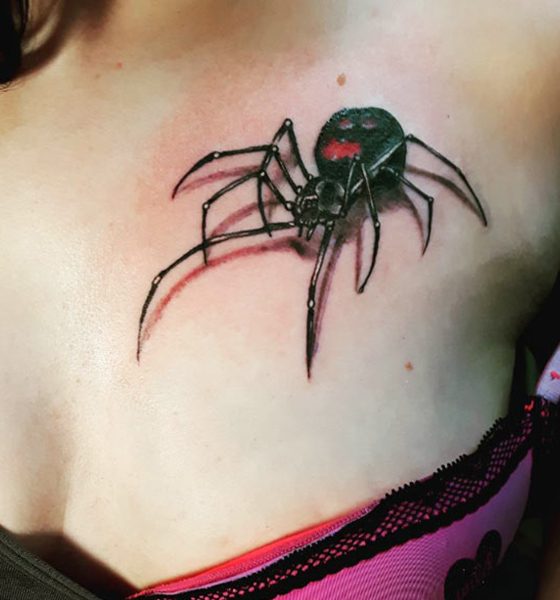 3d spider tattoo design ideas