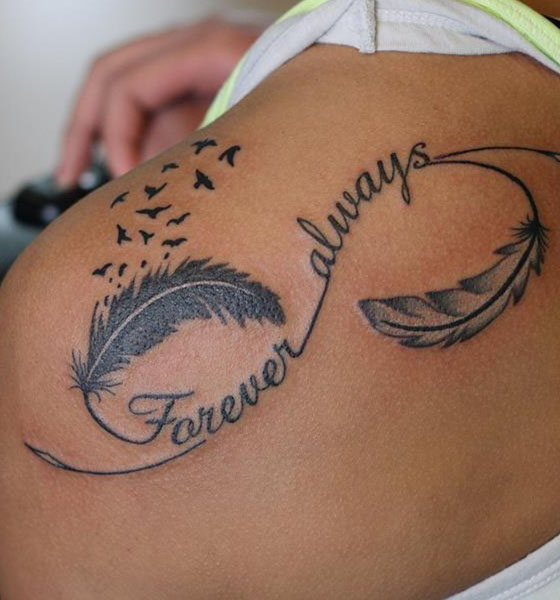 Infinity Sign Tattoo Best Tattoo Artist in India Black Poison Tattoo studio