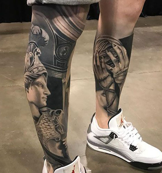 Amazing Tattoo Design on Leg