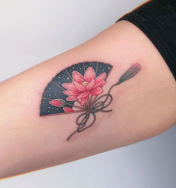 Beautiful Lotus Tattoo Design