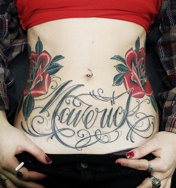 Beautiful Stomach Tattoo Design Ideas for Women
