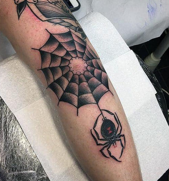 Best Spider Tattoo Design on Arm