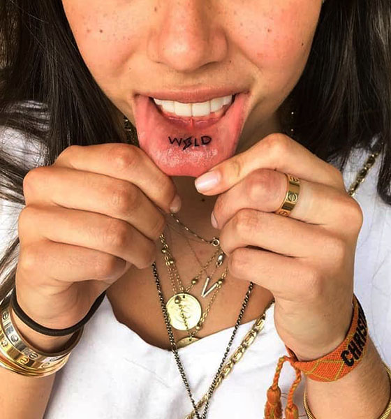 Inside the lip tattoo ideas for female