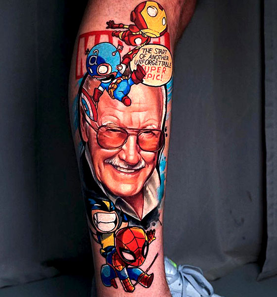 Inspirational Tattoo on Leg Tattoo