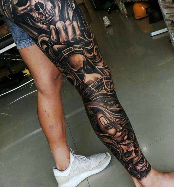 Leg tattoo ideas for men