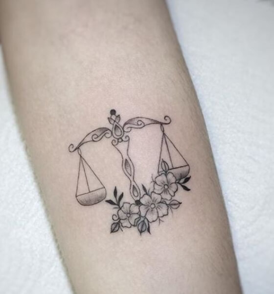 Libra tattoo for women