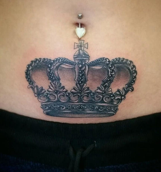 Queen Crown Tattoo Ideas for Women