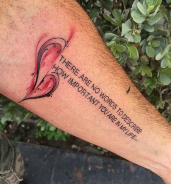 Quote Your Love Tattoo