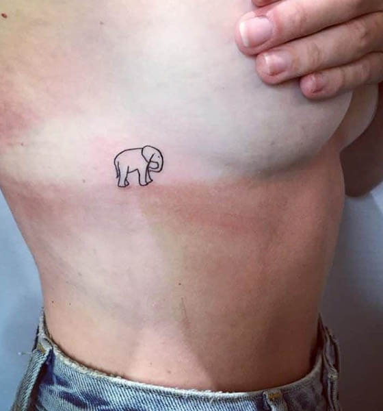 Small Elephant Tattoo Ideas for Women