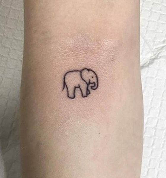 Small Elephant Tattoo Ideas for Men and Women