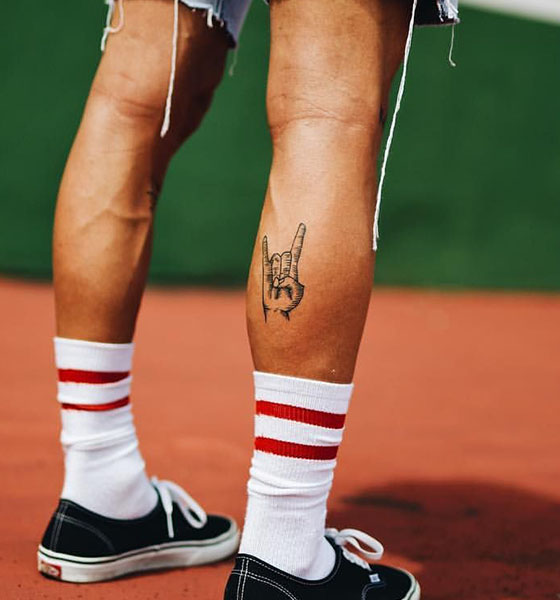 Small leg tattoo idea