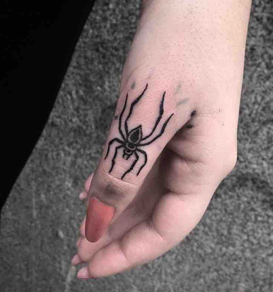 little black widow spider tattooTikTok Search