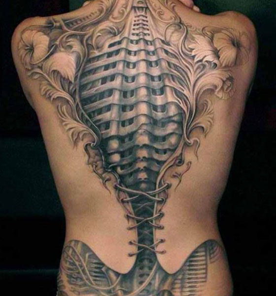 Spine tattoo design ideas for men and women