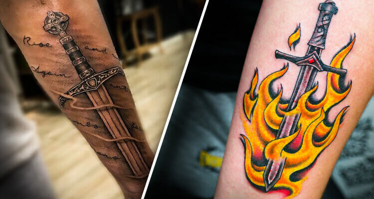 Sword Tattoos  55 Coolest Designs For Men  Women With Symbolism