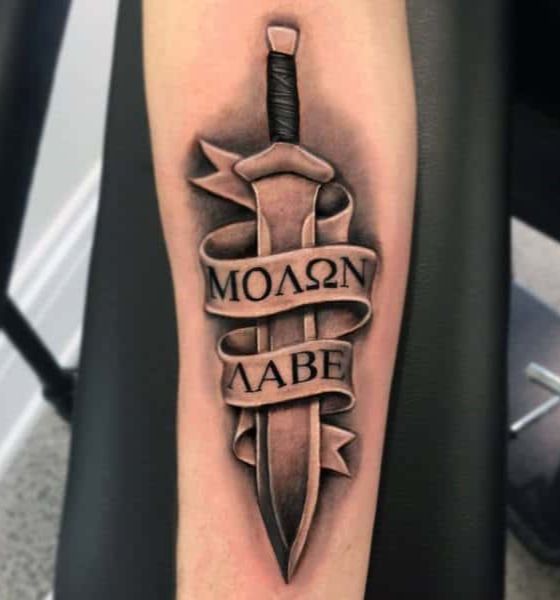 Sword Tattoo with Name