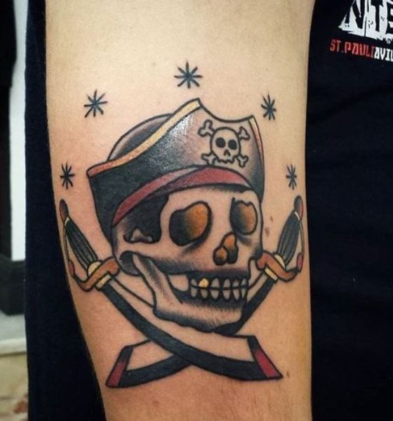 Sword Tattoo with Pirate