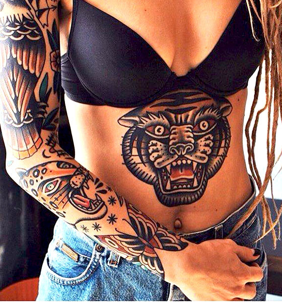 20 Beautiful Stomach Tattoos for Females  EntertainmentMesh