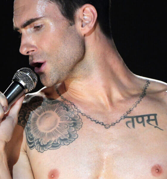 Adam Levine Sanskrit Tattoo