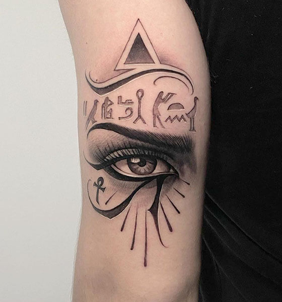 Amazing Eye of Horus Tattoo