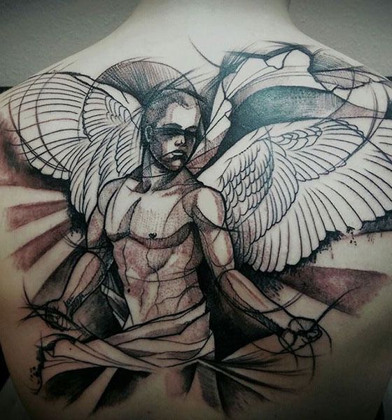 Angel Tattoo Ideas for Men