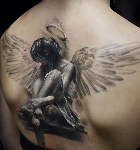 Angel Tattoo on Back