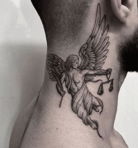 Most Amazing Cute Little Baby Angel Tattoo Design