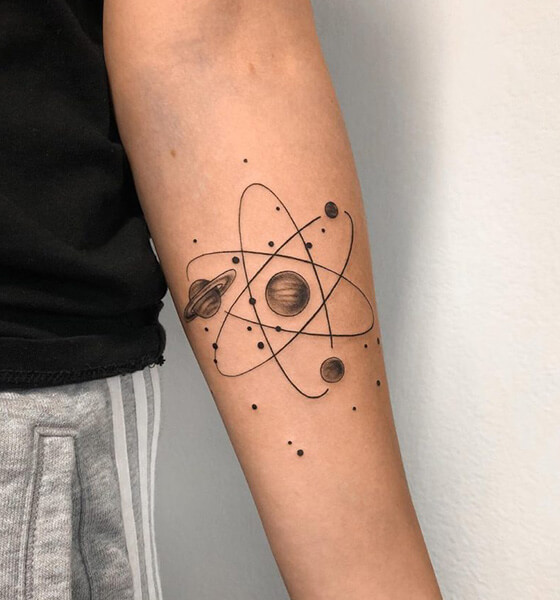 Atom Tattoo Idea