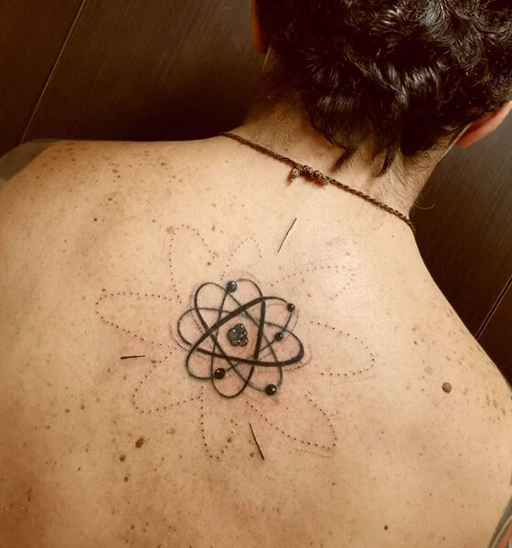 Atom Tattoo on Back