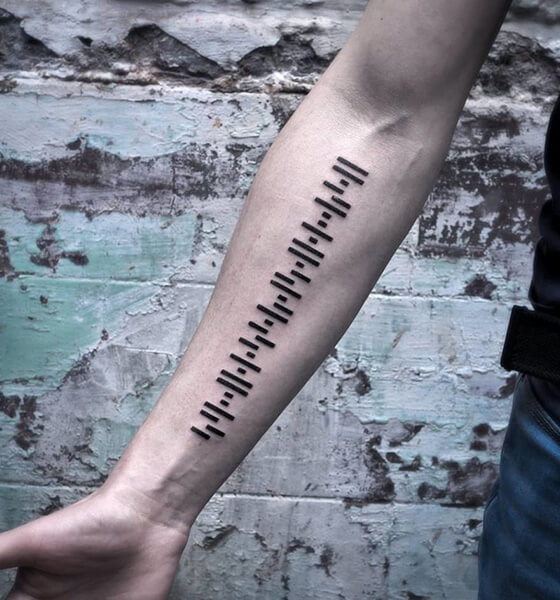 Barcode Tattoo on Arm