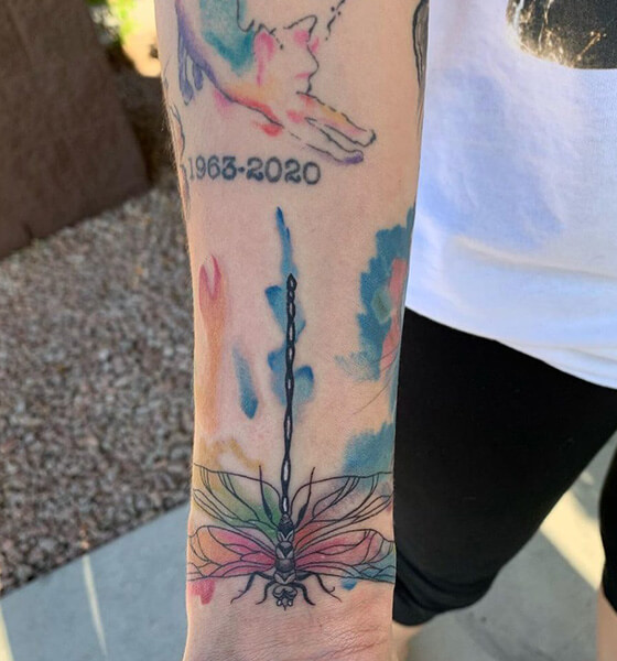 Beautiful Dragonfly Tattoo